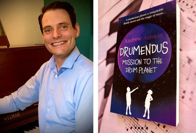 Andrew Ashwin and his book, Drumendus: Mission to the Drum Planet