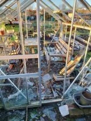 The charity claims greenhouses and sheds have been targeted by vandals