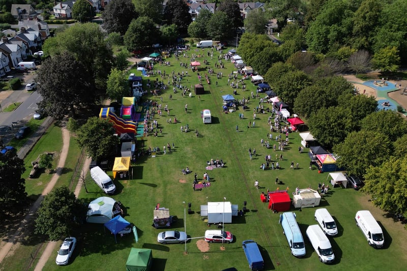 Busy scenes during this year's Summer Fayre