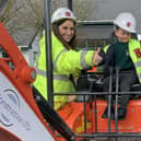 The week included a visit from staff and a digger from Davisons Homes
