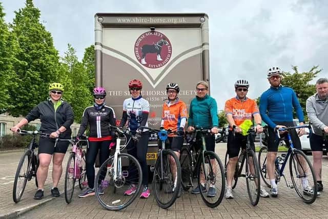 The team has raised some £8,000 for the Bone Cancer Research Trust.
