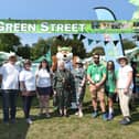 Harborough District chairman Barbara Johnson (centre) opens Green Street - new to this year's Harborough Carnival.
PICTURE: ANDREW CARPENTER