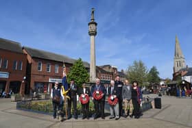 The ceremony took place on the Square in Market Harborough.