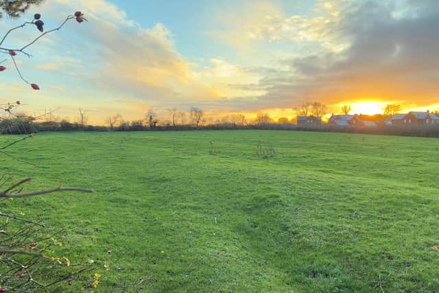 The site area on the eastern edge of the existing village. Image: LDRS