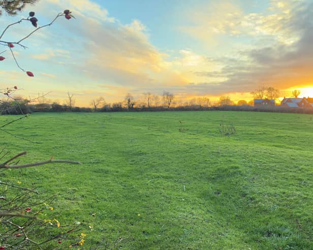 The site area on the eastern edge of the existing village. Image: LDRS