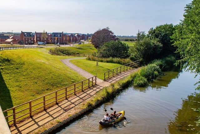 Wellington Place site in Market Harborough is nestled in beautiful rural surroundings