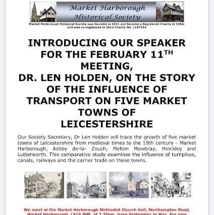 Market Harborough Historical Society February meeting