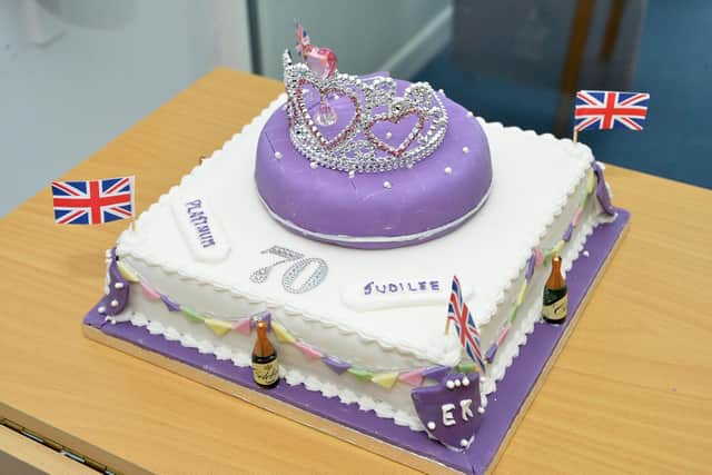 The Jubilee Celebration cake.
PICTURE: ANDREW CARPENTER