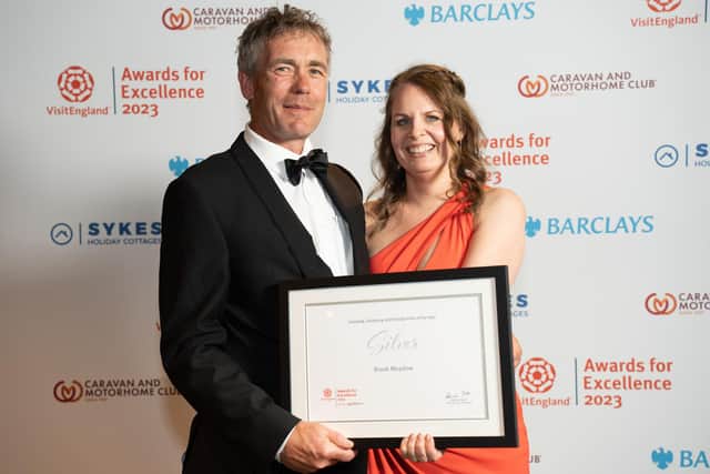 Co-owner Claire Hart with her partner Paul. Picture by Daniela Luquini.