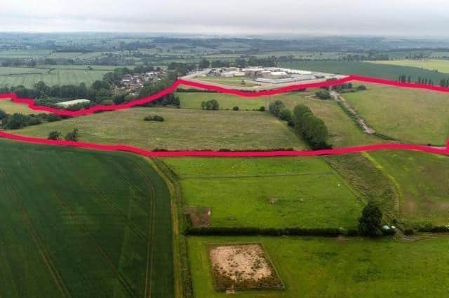 The site of the proposed £300million super prison