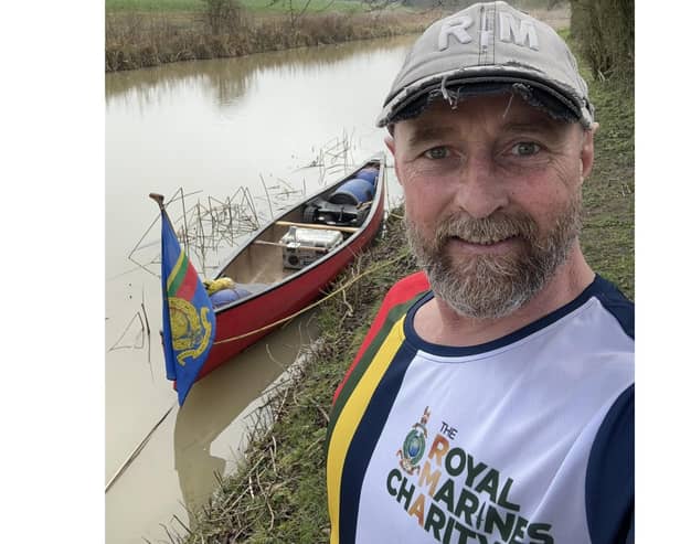 Stephen’s journey will raise money for The Royal Marines Charity.