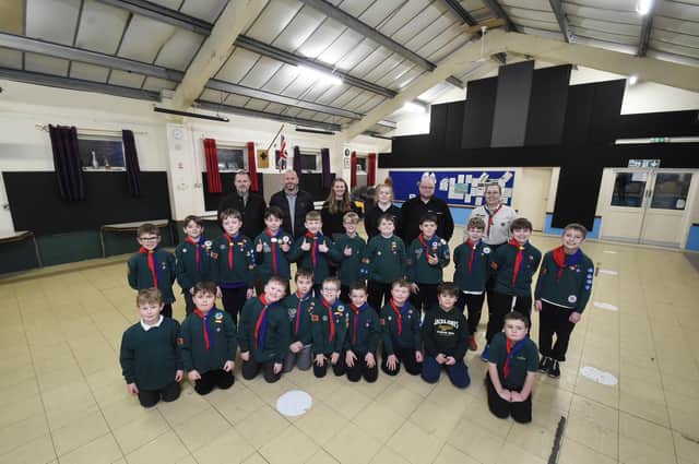 Lutterworth Scouts thank YMD Boon, Acoustic Specialists, Goodsound, and Contractors, Oliveti Construction, on the soundproofing project.
PICTURE: ANDREW CARPENTER