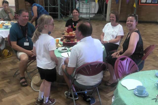Market Harborough C of E Academy on Fairfield Road staged the tea party to thank its army of volunteers