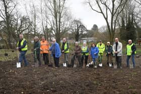 Tree planters at the ready at Welland Park