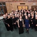 Market Harborough Choral Society with their Director of Music Emma Trounson and Accompanist Oksana King. Image: Andrew Carpenter