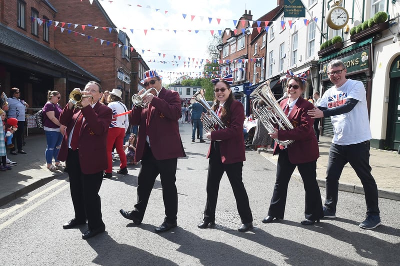 Lutterworth Town Band doing the Coronation conga