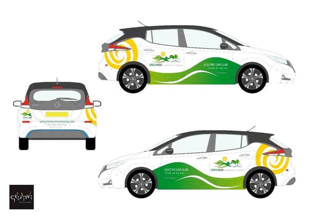 The livery design for Tilton's electric cars.