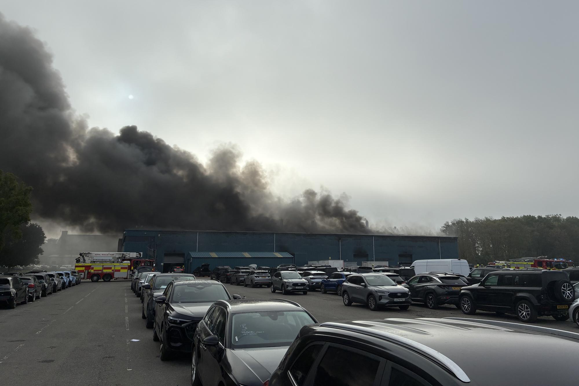 People told to close windows and doors as firefighters tackle blaze at ...