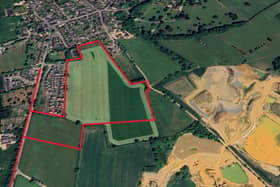 The site land east of Townend Close in the village of Husbands Bosworth Image: Google Earth