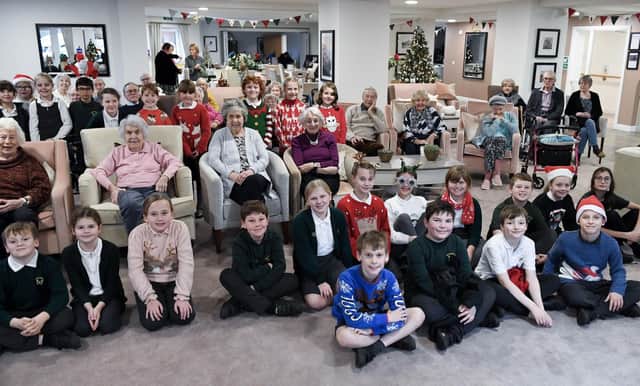 School choir with local care home residents