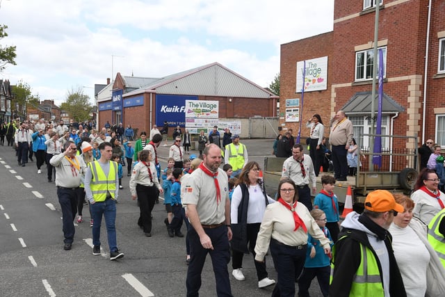 350 took part in the St George's Day parade.