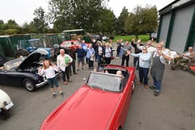Members of Welland Valley Vintage Traction Club held their annual Macmillan coffee morning.