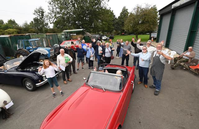 Members of Welland Valley Vintage Traction Club held their annual Macmillan coffee morning.