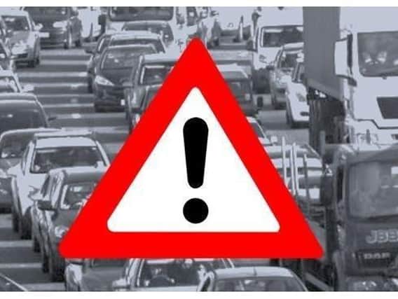 Part of the A5 near Rugby is closed due to a multi-vehicle crash.