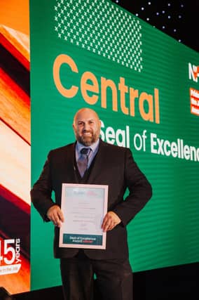 Cymon Robinson won a Seal of Excellence for Weavers Fields at the NHBC Pride in the Job Central region awards ceremony