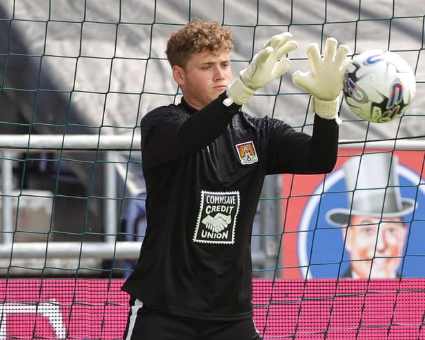 Harborough goalkeeper James Dadge has been recalled from his loan spell by parent club Northampton Town
