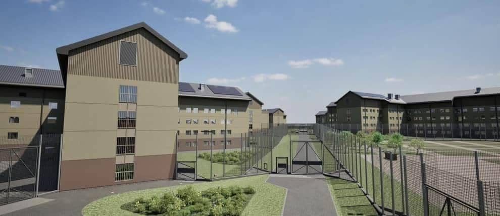 A computer generated image of how the house blocks will look