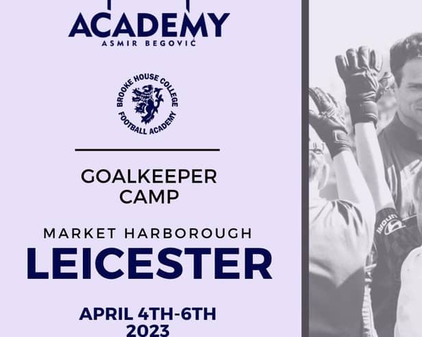 Premier League goalkeeper Asmir Begovic will be coming to Market Harborough to pass on his experience to youngsters.