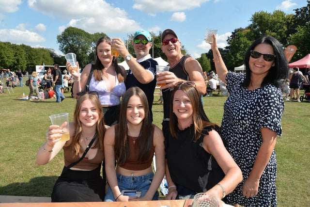 Visitors enjoying the event during the Food and Drink Festival at Welland Park during the Bank Holiday weekend.