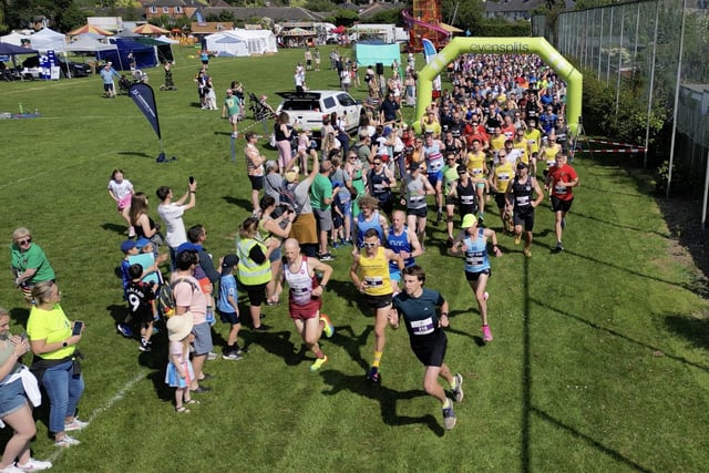 The 10km fun run sets off from Symington's Recreation Ground.