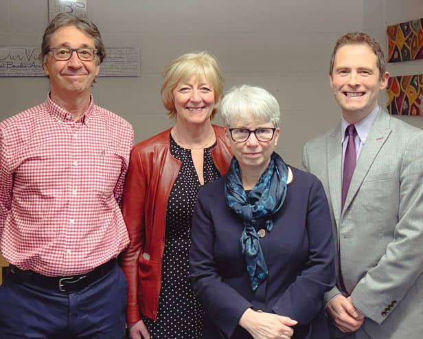 Learn-AT’s Director of Operations Wayne Burbidge with Gillian Weston, Dr Stef Edwards and Steve Roddy.