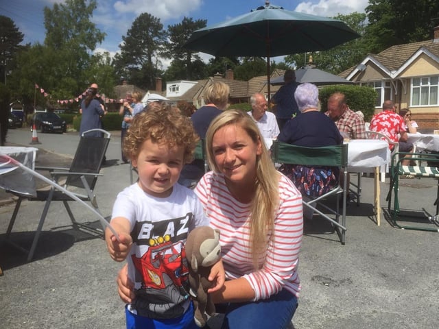 Residents in Park Drive enjoy their own street party