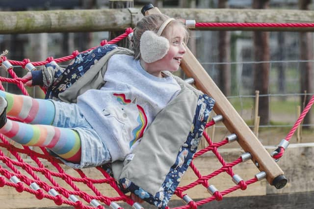 The playground features new areas for both younger and older children.