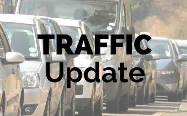 The A6 is closed near Market Harborough due to a crash.