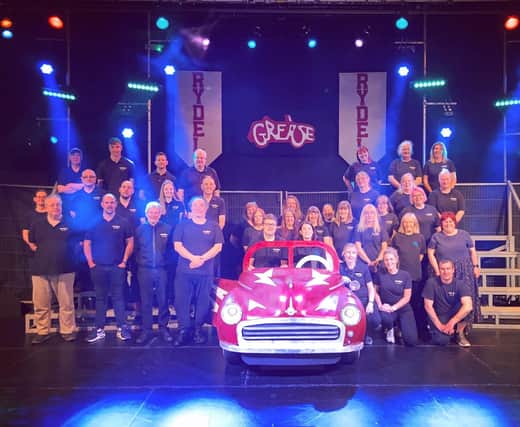 The crew in a recent production of Grease