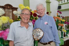 Right, David Brumby ,president, presents John Robinson the Vann-Summers Shield.
PICTURE: ANDREW CARPENTER