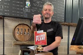 Sion Roberts at the brewery