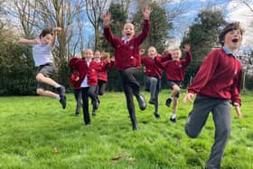 Children return to school with a spring in their step
