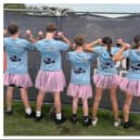Left: Maddie's friends Finlay, Rhys, Henli, Sophia and Mae took part in a Tough Mudder. Right: Maddie Burnham.