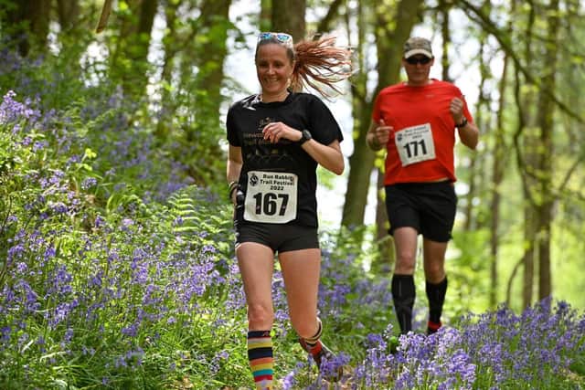 Runners enjoying the trails and scenery during last year's Run Rabbit Trail Festival