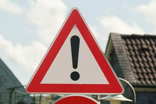 Warning sign. Picture: Jakub Zerdzicki