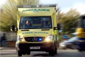 A woman has been injured after being hit by a HGV near Market Harborough.