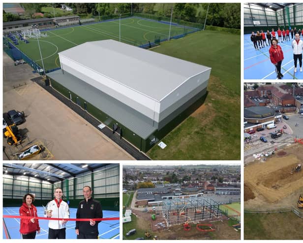 Photos of the new sports hall