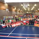 Robert Smyth Academy annual 24 hour sponsored sports event (Lock in). Over 160 students from Years 10-13 participated in over 14 different events.