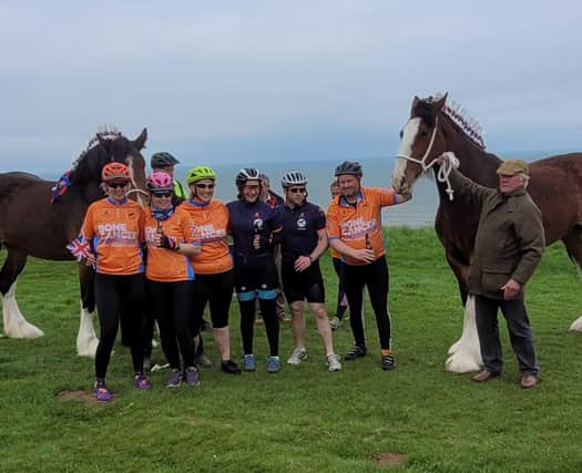 The team rode a gruelling 190 miles to raise money in Lulu's memory.