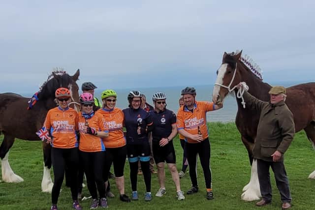 The team rode a gruelling 190 miles to raise money in Lulu's memory.